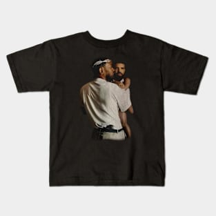 Kendrick Lamar Holding Baby Drake Kids T-Shirt